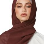 Georgette Hijab For Womens | Plain Nakab For Womens | Muslim Wear Hijab | Modest Hijab for Women | Pretty Color For Womens | (70 * 180cm)