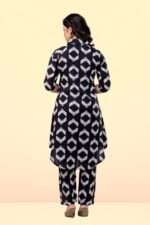 Women's Printed Black Cord-Set Kurta with Pant, Easy to Wear, Lightweight, Breathable, Stylish & Comfortable, All-Day Comfort and Durability_S - Image 2