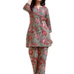 Rayon 3/4 Sleeve Ethnic Co-Ord Set For Women | Kurta Set For Women