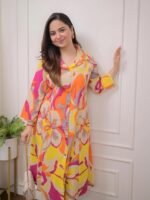 Women Co Ord Set for Women | Co Ord Set for Women Stylish | Kurta Set for Women | Kurta Set | Ethnic Co Ord Set for Women | Full Sleeve Co-ord set - Image 3
