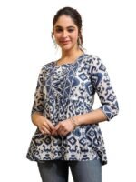 Regular Fit Tops Women Printed Shirt Top Women | Tops Women Stylish Latest | Office Wear Tops Women | Cotton Blend Tops Women | Women's Top | Girls Top Women's
