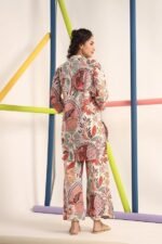 Women Kurta Set For Women|Co-Ords Set|Kurta Pant Set|Coordinate Set|Summer Suit|Printed Short Kurti With Pant Set| - Image 3