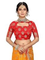 Sarees for Women Wear Cotton Silk Banarasi Sari Kanjivaram Soft 2024 Wedding Original Pure Kanchipuram Pattu Sadi with Blouse Piece (Barmasi) - Image 2