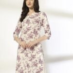 Women Floral Print Straight Kurta
