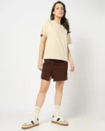 Women Cotton Regular Fit Round-Neck T-Shirt - Image 4