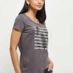 Women Printed Regular Fit Round-Neck T-Shirt