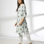 Women Floral Print Straight Kurta