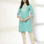 Women Floral Print Straight Kurta