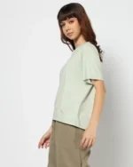 Women Regular Fit Crew-Neck Cotton T-Shirt - Image 4