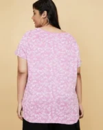 Printed Plus Size Round-Neck T-Shirt - Image 9