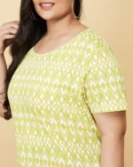 Printed Plus Size Round-Neck T-Shirt - Image 8