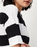 Women Striped Relaxed Fit Crew-Neck T-Shirt - Image 2
