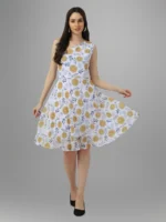 White Sunflowers Dress - Image 4